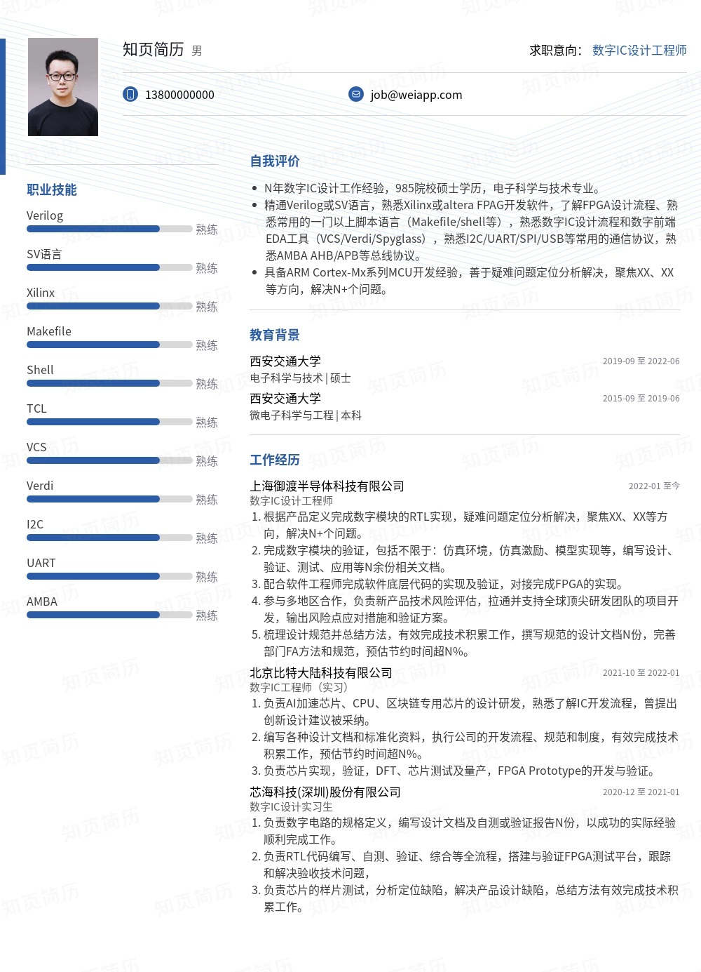 简历模板,个人简历模板大全,专业简历模板免费下载-知页简历