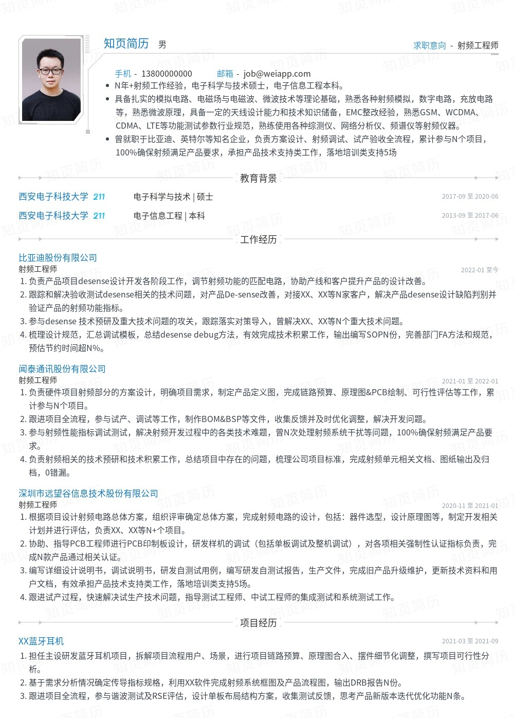 简历模板,个人简历模板大全,专业简历模板免费下载-知页简历