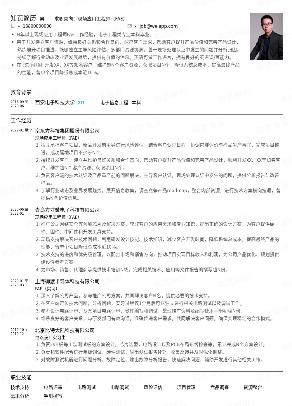 简历模板,个人简历模板大全,专业简历模板免费下载-知页简历