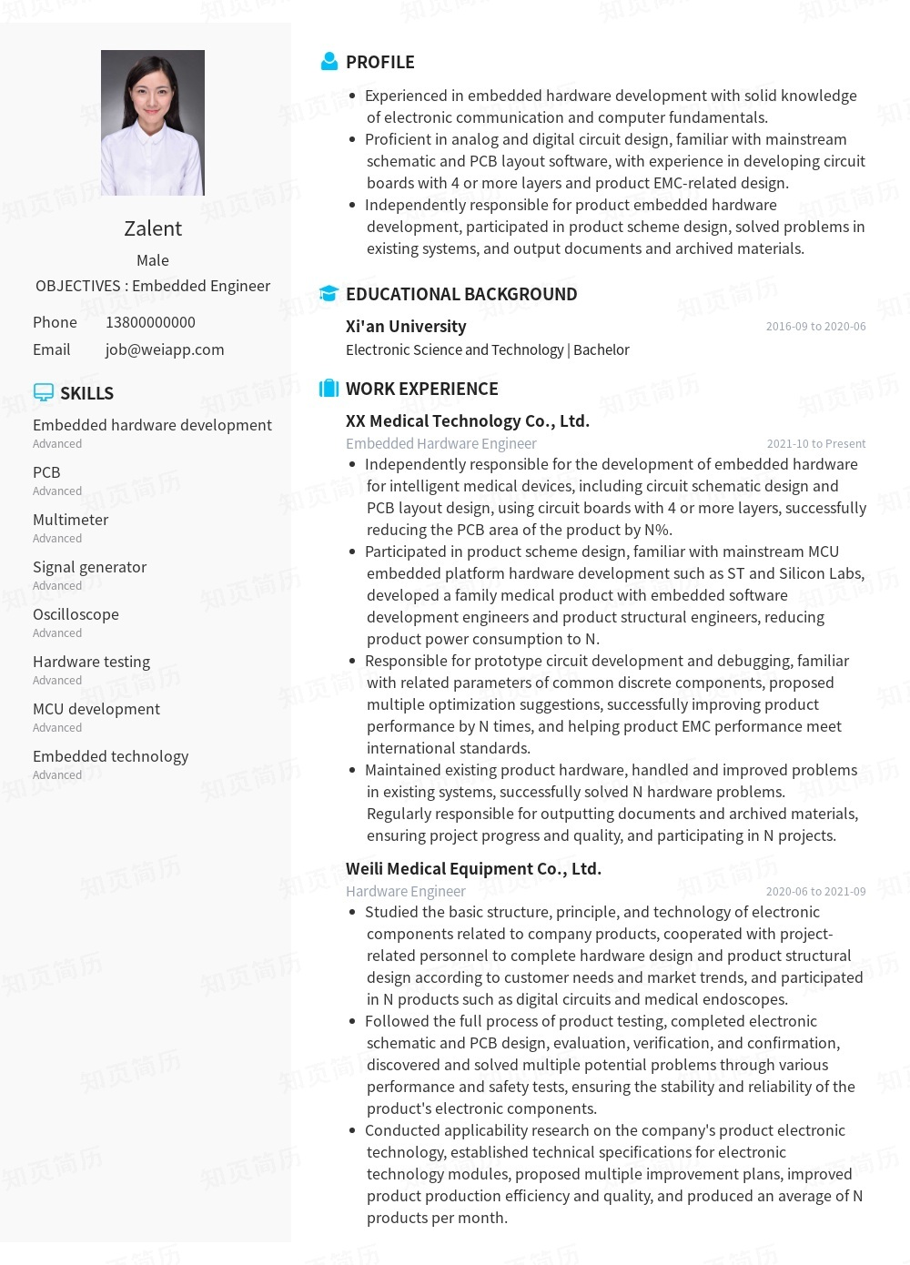 简历模板,个人简历模板大全,专业简历模板免费下载-知页简历